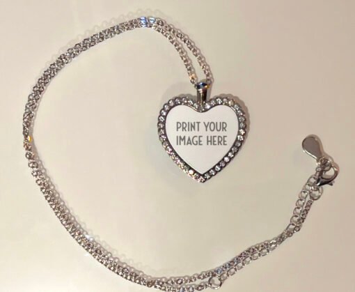Single Heart Necklace Mockup